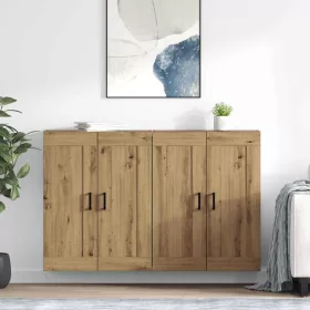    Fali Szekrények 2 pcs Artisan tölgy 69,5 x 34 x 90 cm Faanyag