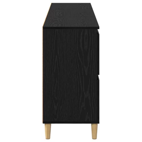  Oldalszekrények 3 pcs Fekete tölgy 60 x 35 x 70 cm Faanyag