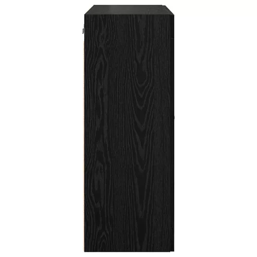  Fali Szekrények 2 pcs Fekete tölgy 69,5 x 34 x 90 cm Faanyag