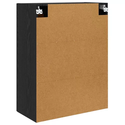  Fali Szekrények 2 pcs Fekete tölgy 69,5 x 34 x 90 cm Faanyag