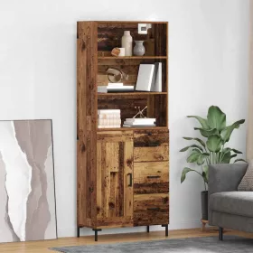  Magasfiú fiókkal Öreg fa 69,5 x 32,5 x 180 cm Faanyag