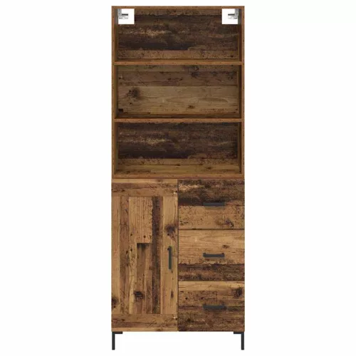  Magasfiú fiókkal Öreg fa 69,5 x 32,5 x 180 cm Faanyag