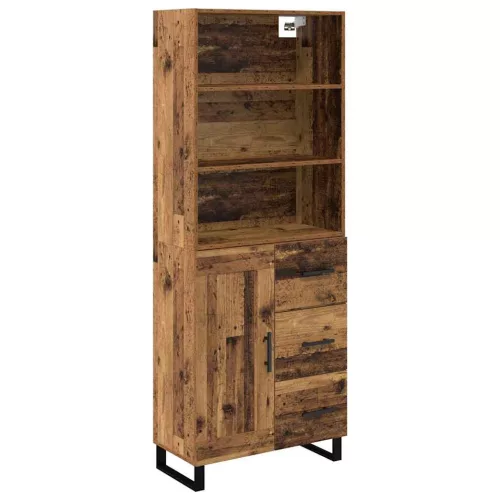  Magasfiú Falra szerelhető Régi fa 69,5 x 34 x 180 cm Faanyag