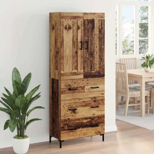  Magasfiú fiókkal Öreg fa 69,5 x 34 x 180 cm Faanyag