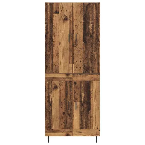  Magasfiú Öreg fa 69,5 x 34 x 180 cm Műanyag Fa és Üveg
