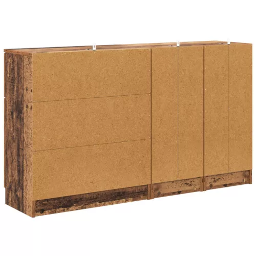  Széf fiókkal 3 pcs Öreg fa Faanyag