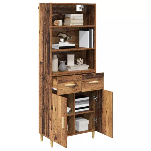  Magasfiú fiókkal Öreg fa 69,5 x 32,5 x 180 cm Faanyag