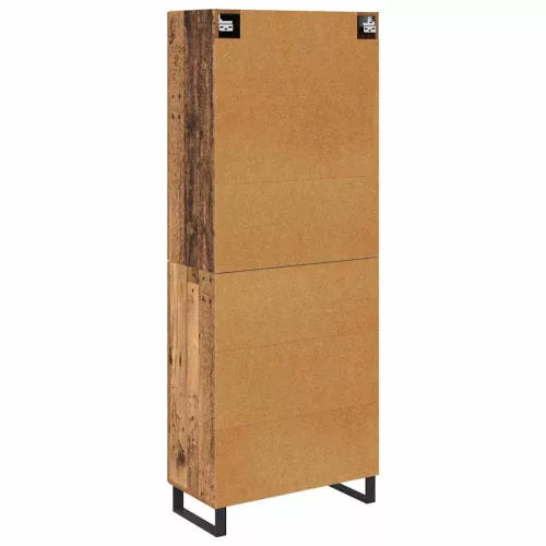  Magasfiú fiókkal 2 pcs Öreg fa Műanyag Fa és Üveg