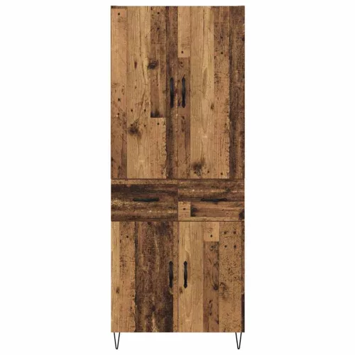  Magasfiú fiókkal 2 pcs Öreg fa Műanyag Fa és Üveg