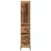  Magasfiú fiókkal Öreg fa 34,5 x 34 x 180 cm Faanyag