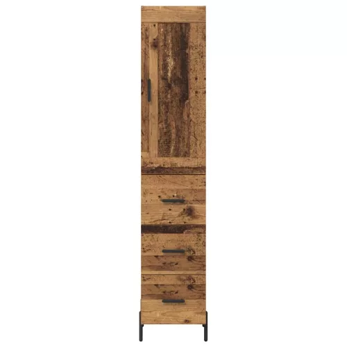  Magasfiú fiókkal Öreg fa 34,5 x 34 x 180 cm Faanyag