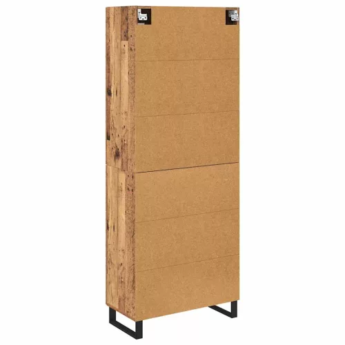  Magasfiú fiókkal 2 pcs Öreg fa Műanyag Fa és Üveg