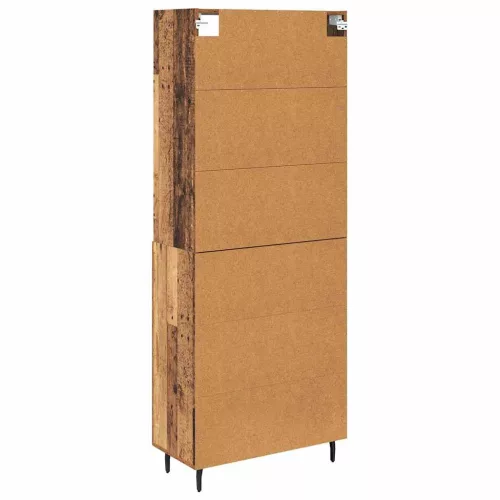  Magasfiú Öreg fa 69,5 x 34 x 180 cm Műanyag Fa és Üveg