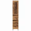  Magasfiú fiókkal Öreg fa 34,5 x 34 x 180 cm Faanyag