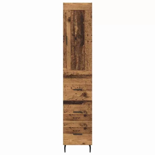  Magasfiú fiókkal Öreg fa 34,5 x 34 x 180 cm Faanyag