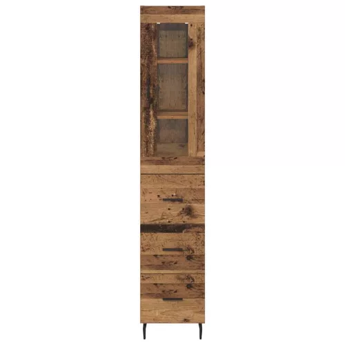  Magasfiú fiókkal Öreg fa 34,5 x 34 x 180 cm Faanyag