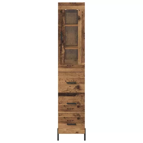  Magasfiú fiókkal Öreg fa 34,5 x 34 x 180 cm Faanyag