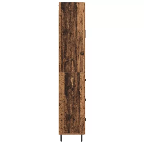  Magasfiú fiókkal 2 pcs Öreg fa Faanyag