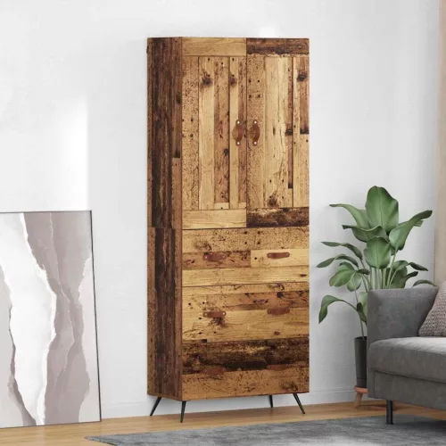  Magasfiú fiókkal Öreg fa 69,5 x 34 x 180 cm Faanyag