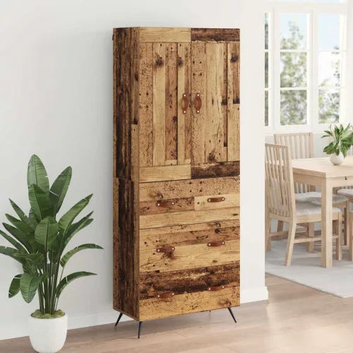  Magasfiú fiókkal Öreg fa 69,5 x 34 x 180 cm Faanyag