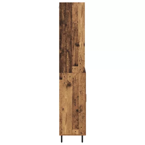  Magasfiú fiókkal 2 pcs Öreg fa Műanyag Fa és Üveg