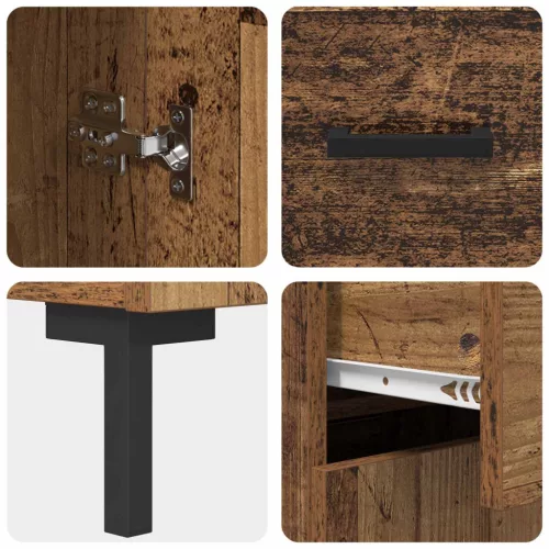  Magasfiú Falra szerelhető Öreg fa 69,5 x 34 x 180 cm Faanyag