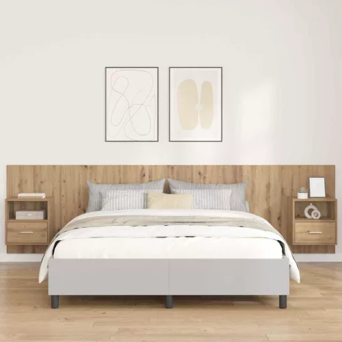  Fejtámla Szekrénnyel fiókkal 3 pcs Artisan tölgy Faanyag