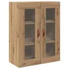  Highboard Szekrény Falra szerelhető 2 pcs Artisan tölgy Faanyag