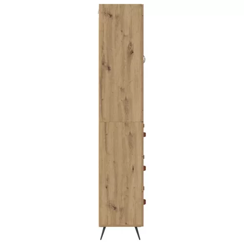  Highboard Szekrény Falra szerelhető 2 pcs Artisan tölgy Faanyag