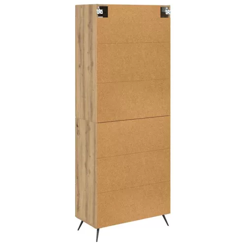  Highboard Szekrény Falra szerelhető 2 pcs Artisan tölgy Faanyag