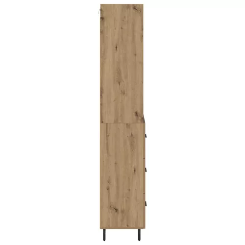 Magasfiú Artisan tölgy 69,5 x 34 x 180 cm Műanyag Fa és Üveg