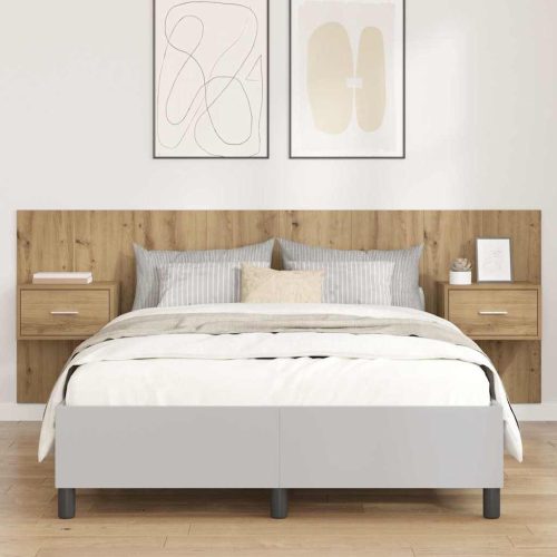  Fejtámla Szekrénnyel fiókkal 3 pcs Artisan tölgy Faanyag