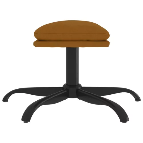  barna bársony lábzsámoly 60x60x36 cm