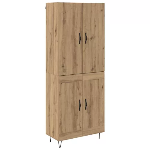  Magasfiú 2 pcs Artisan tölgy Műanyag Fa és Üveg