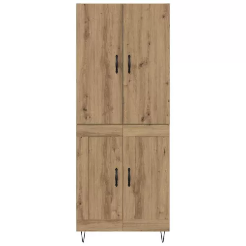  Magasfiú 2 pcs Artisan tölgy Műanyag Fa és Üveg