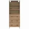 Magasfiú fiókkal Artisan tölgy 69,5 x 34 x 180 cm Faanyag