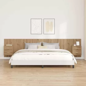    Fejtámla Szekrénnyel fiókkal 3 pcs Artisan tölgy Faanyag