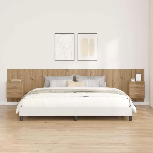  Fejtámla Szekrénnyel fiókkal 3 pcs Artisan tölgy Faanyag