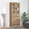 Magasfiú fiókkal 2 pcs Artisan tölgy 69,5 x 34 x 180 cm Faanyag