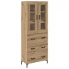  Magasfiú fiókkal 2 pcs Artisan tölgy 69,5 x 34 x 180 cm Faanyag