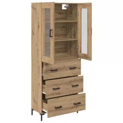  Magasfiú fiókkal 2 pcs Artisan tölgy 69,5 x 34 x 180 cm Faanyag