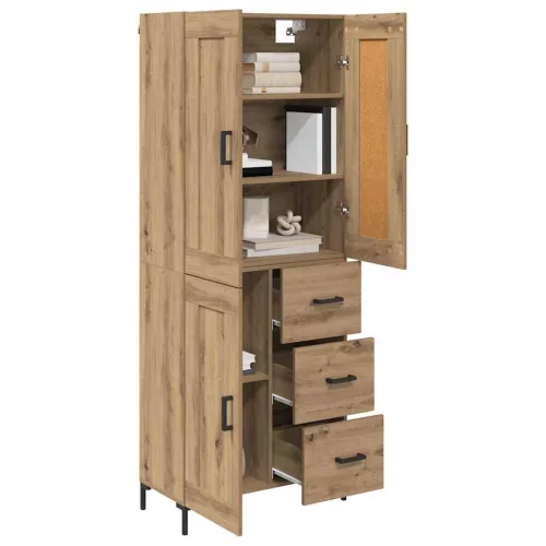  Magasfiú fiókkal Artisan tölgy 69,5 x 34 x 180 cm Faanyag