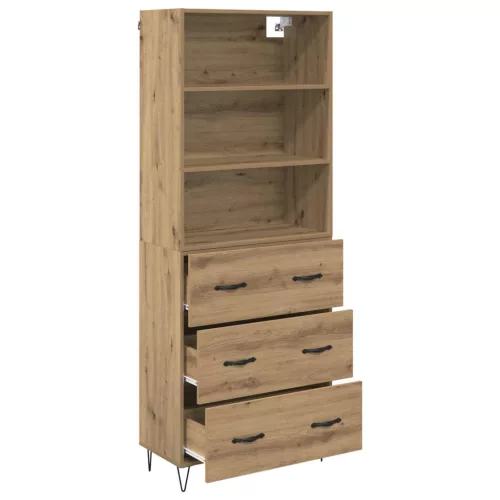  Magasfiú fiókkal Artisan tölgy 69,5 x 32,5 x 180 cm Faanyag