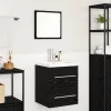  Fürdőszobai mosdószekrény fiókkal Fekete 42 x 39 x 52 cm