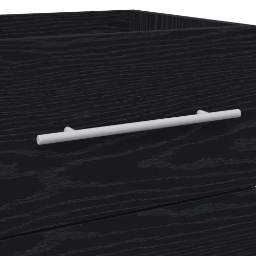  Fürdőszobai mosdószekrény fiókkal Fekete 42 x 39 x 52 cm