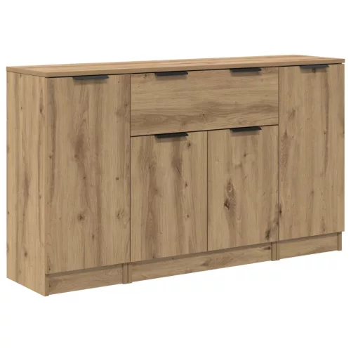  Széf fiókkal 3 pcs Artisan tölgy Faanyag