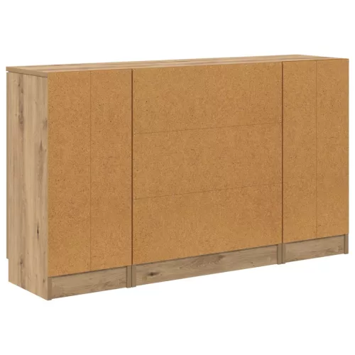  Széf fiókkal 3 pcs Artisan tölgy Faanyag