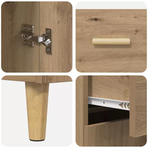  Magasfiú fiókkal Artisan tölgy 69,5 x 32,5 x 180 cm Faanyag