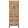  Magasfiú fiókkal Artisan tölgy 69,5 x 34 x 180 cm Faanyag