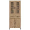  Magasfiú fiókkal 2 pcs Artisan tölgy 69,5 x 34 x 180 cm Faanyag